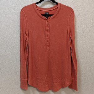 GAP Maternity Relaxed Henley long sleeve shirt